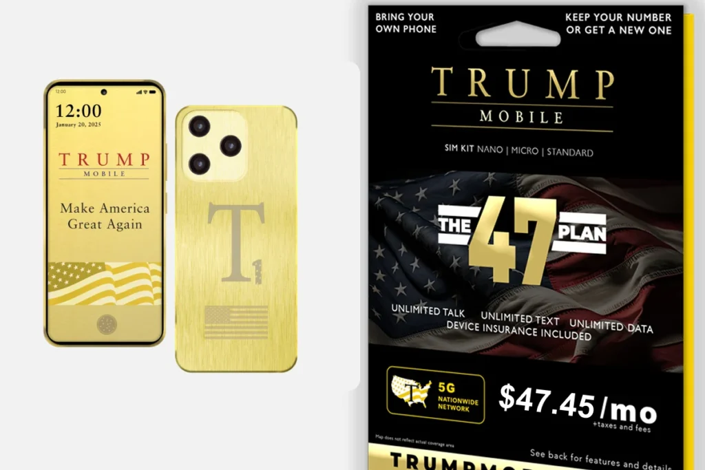 Trump Mobile wireless plan unboxing