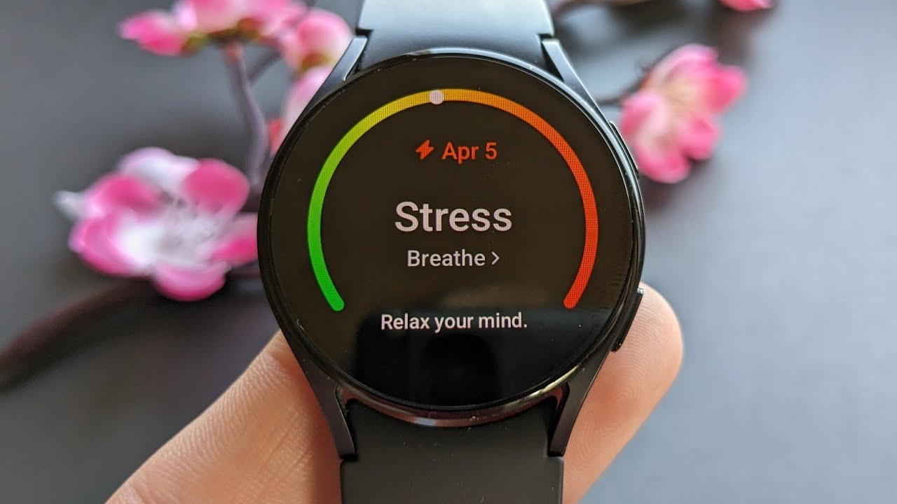 Stress tracker smartwatch wellness